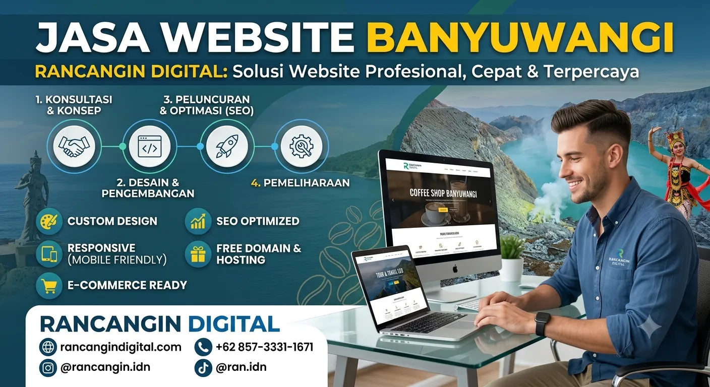 Jasa Website Termurah di Banyuwangi 2026: Terpercaya, Cepat Online & SEO Friendly